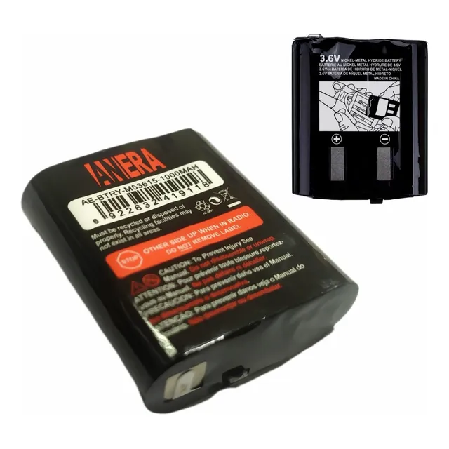 Batería 3.6v 3/aa M53615 Radio Motorola Kebt071a