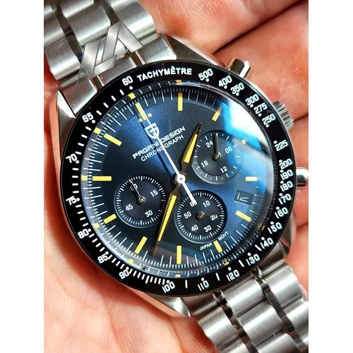 Relógio Swatch X Omega Moonswatch Speedmaster Neptune Crono Preto