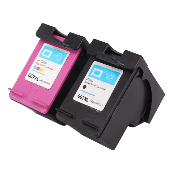 Pack Cartucho Compatible Con Hp 667 Xl Hp 2375 2775 2776
