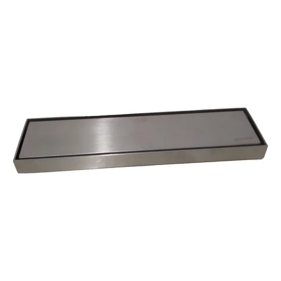 Rejilla Lineal P/ducha Aqua Plus Satinado 12x3 Acero Inox.