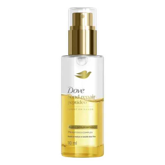 Dove Óleo e Sérum Bifásico Bond Repair + Peptídeo 110 ml