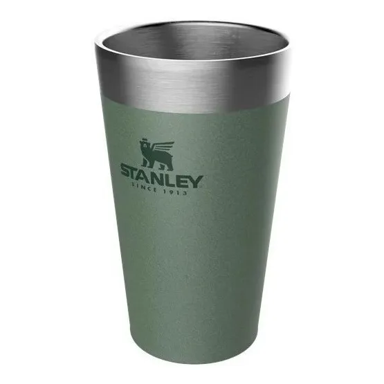 Vaso térmico Stanley Pinta liso color Hammertone Green 473mL