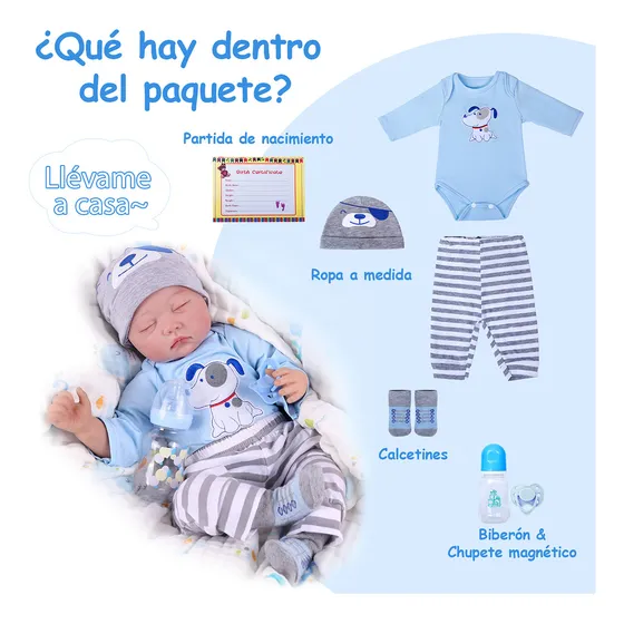 Mercado Bebe Muñeca Bebé Reborn de Silicona y Algodón Niño Bebé 55cm Doll