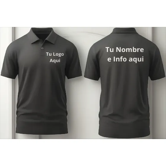 Remera Polo Pique Speedway Perzonalizada Con Tu Logo He Info