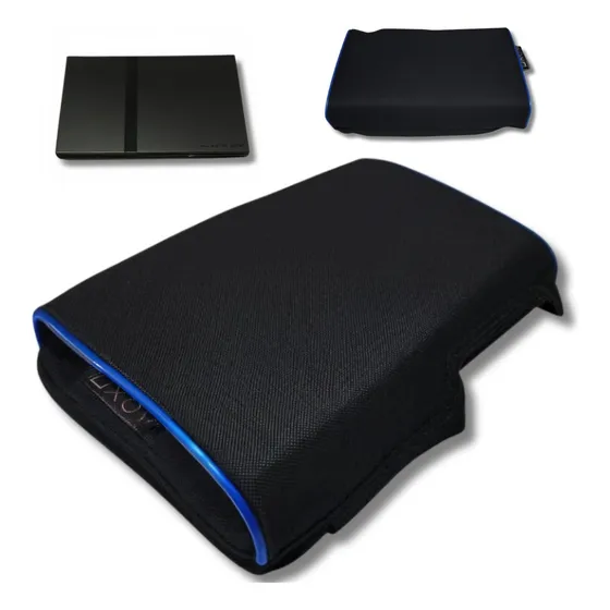 Capa Compatível Com Ps2 Slim Playstation 2 Slim Antipoeira Cor Azul