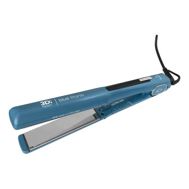 Planchita de pelo GA.MA Italy Starlight W&L Blue Titanio 3D azul y gris 220V