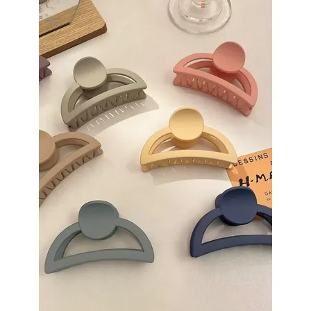 Pack 6 Pinzas Tiburon Para Cabello De Mujer Y Niña Color 3724-6 Semicírculo