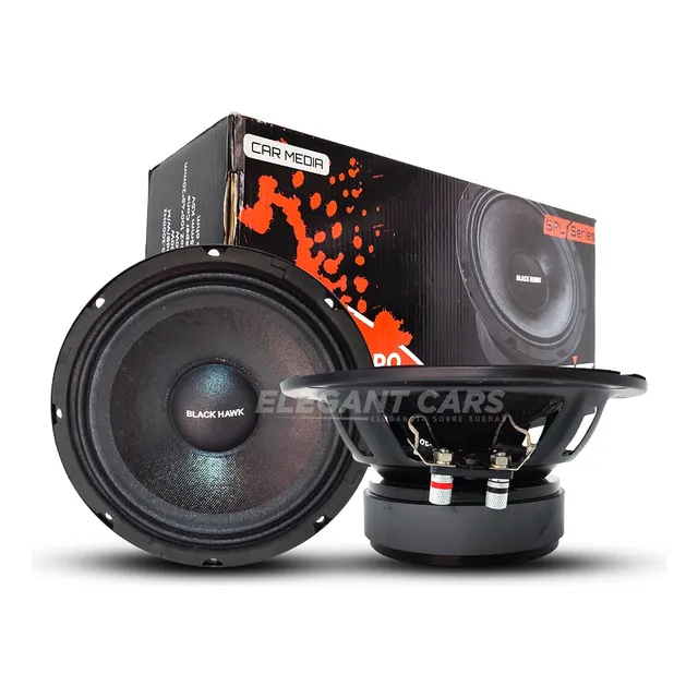 Medio Rango Black Hawk 6.5 400w Serie Spl Car Audio