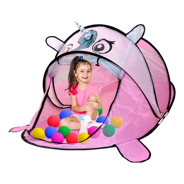 Casa De Campaña Slim Company Para Niños Plegable Portátil Tienda De Acampar Unicornio