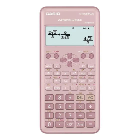 Calculadora Cientifica Casio Fx 82es Plus 2da Edicion Rosa Color Rosado