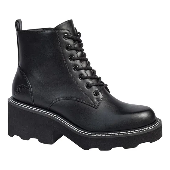 Bota Tipo Militar De Dama Goodyear Oc86 Color Negro
