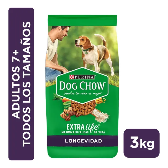 Alimento Seco Perro Dog Chow Adultos 7+ 3kg