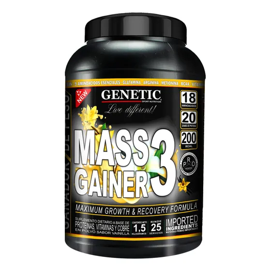 Rapido Ganador Masa Muscular Magra Mass Gainer 1.5kg Genetic