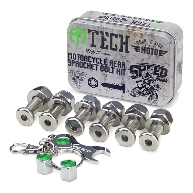 Kit Tornillos Corona Transmision Honda Xr 600 - Tech