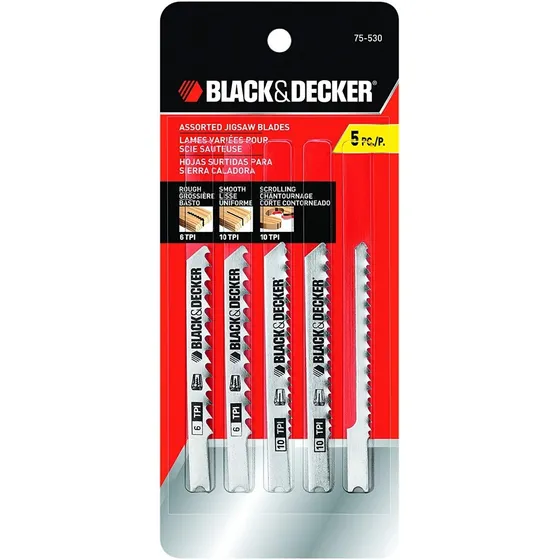 Hojas Sierra Caladora Black&decker 75-530 5pzas
