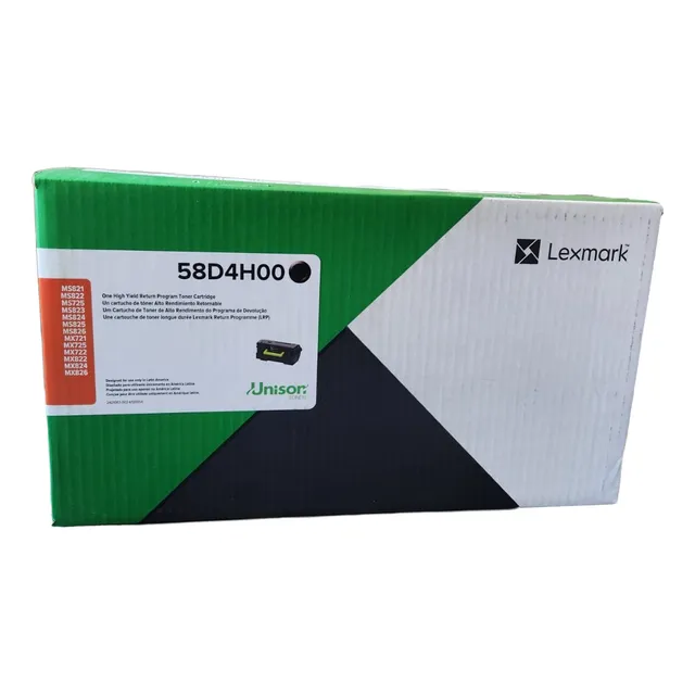 Toner Lexmark 58d4h00 Ms821-822-823 Mx721  Mx822 Fc A Negro