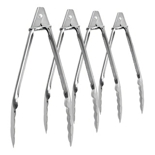 Pinzas Tenaza Para Cocina 4 Pzs Multiusos Color Plateado Pinzas Tenaza Para Cocina 4 Pzs Multiusos Color Plateado