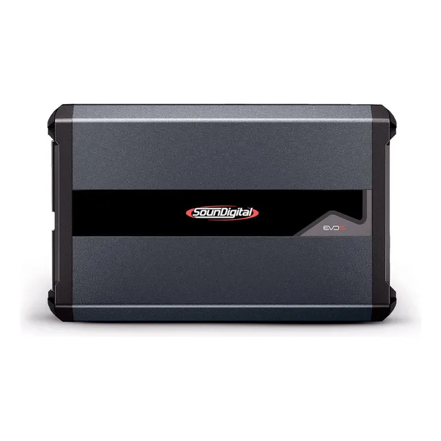 Módulo Amplificador SounDigital 2000.2 EVO 5 Classe D 2 Ohms 2 Canais - Canal 1 Ohm e Bridge 2 Ohms - SD 2C 2000W RMS Potência Som Automotivo Carro SUV Caminhonete SD2000.2 SD2000.2-2 2000.2-2 evo5