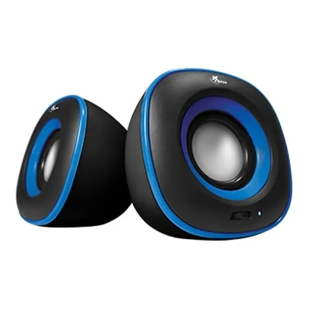 Parlantes Pc Notebook Estereo Multimedia Xtech Azul / Dismac