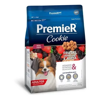Biscoito Premier Cookie Adulto Frutas Vermelhas E Aveia 250g Biscoito Premier Cookie Adulto Frutas Vermelhas E Aveia 250g