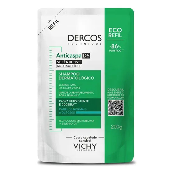 Shampoo Anticaspa Cabelos Normais a Oleosos, Dercos DS Vichy, 200g Shampoo Anticaspa Cabelos Normais a Oleosos, Dercos DS Vichy, 200g