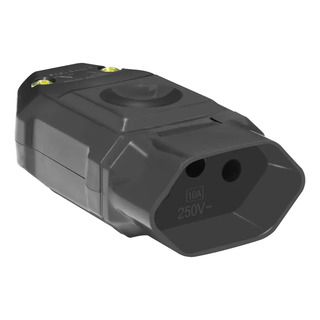 Tomada Plug Fêmea 2p+t 10a Preto 4176 - Fame Tomada Plug Fêmea 2p+t 10a Preto 4176 - Fame