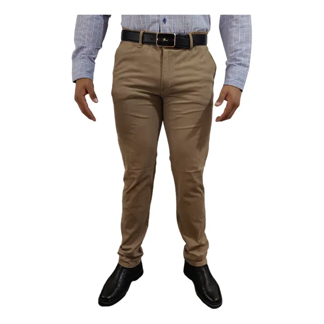 Pantalon Hombre Gabardina John Silver Cintura