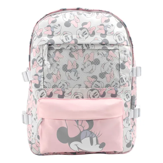 Mochila Escolar Minnie Mouse Urbana Juvenil Color Unico Diseño De La Tela Liso