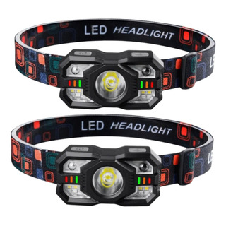 Lámpara De Cabeza Con Sensor Impermeable Recargable 2pcs Lámpara De Cabeza Con Sensor Impermeable Recargable 2pcs