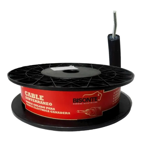 Cable Subterraneo Doble Aislado (cal. 50mx2.5mm) Para Cerco Cubierta Negro