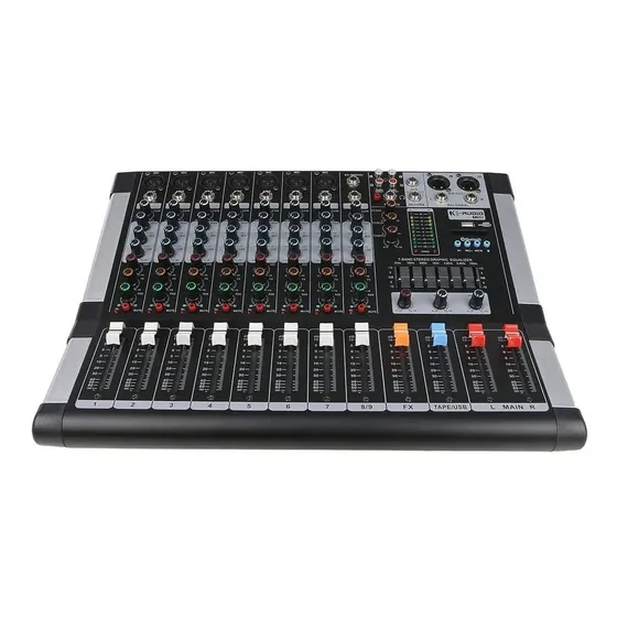 Mesa De Som Kadosh K-audio 8 Canais Efx + Bluetooth + Usb