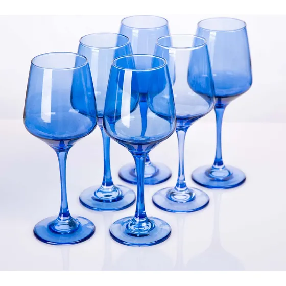 Sunnow Copa Vino Cristal Color 12 Onza Para Cena Casa Bar 6