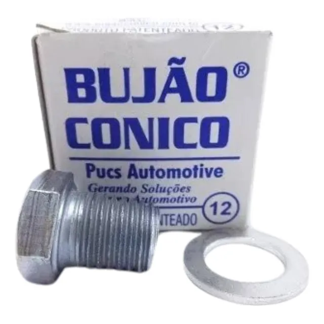 Kit 10 Bujão Carter Cônico Carter Espanado 12mm 14mm 16mm