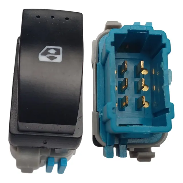Switch Boton Elevavidrios Duster Logan Sandero Pacha Azul