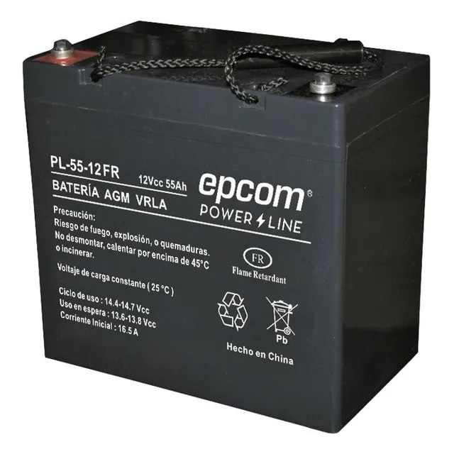 Epcom Ups Pl-550-12 De Respaldo 12 55/a Reemplazo Recargable Para Ups