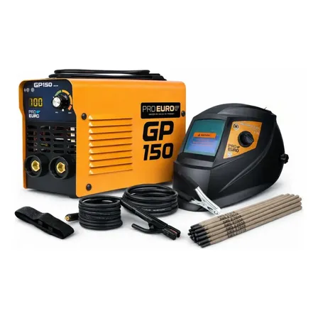 Maquina De Solda Gp 150 + Máscara Automática + Eletrodos Laranja 127/220v
