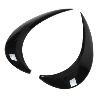 1 Par De Fundas De Ceja Para Faros Delanteros De Color Negro 1 Par De Fundas De Ceja Para Faros Delanteros De Color Negro