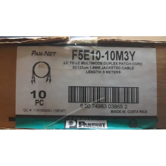 Patch Cord Panduit De Fibra Lc To Lc Multimode 3 Metros
