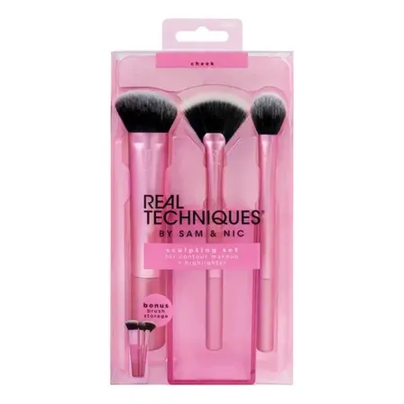 Real Techniques Kit De Pincéis Sculpting Set Cor Rosa