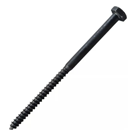 Tirafondo Cabeza Hex. Pavonado De 1/4 X 4 - 100 Und