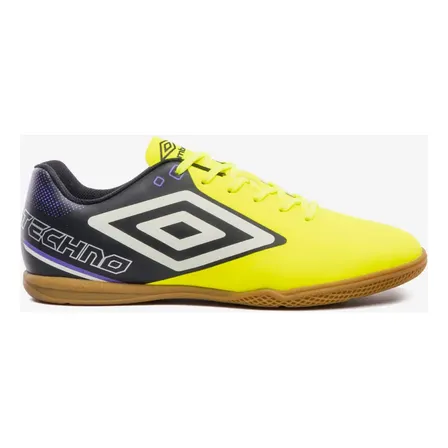 Chuteira Futsal Masculina Cimento Techno Ii Umbro Limao/preto/branco 40 Br