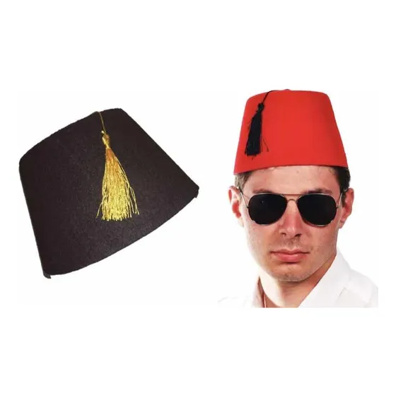Gorro Sombrero Disfraz Hombre Turco Fez Cosplay Cotillón