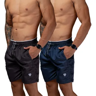 Kit 2 Short Praia Masculino Bermuda Tactel Academia Corrida Kit 2 Short Praia Masculino Bermuda Tactel Academia Corrida