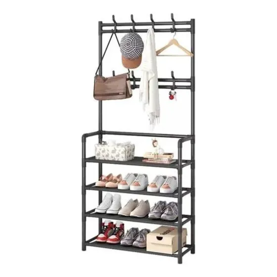 Perchero Ropa Tendedero Multifuncional Zapatero Desarmable