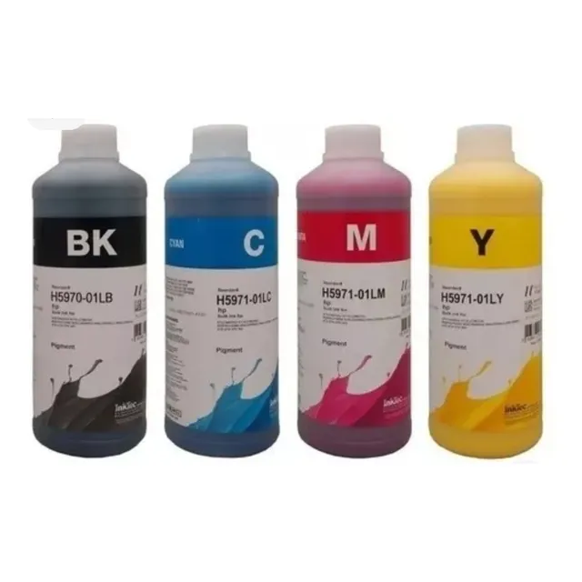 Pack 250ml Tinta Genérica Hp Inktec Pigmentada.