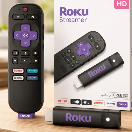 Roku Streamer Hd 2025 - Dispositivo De Streaming