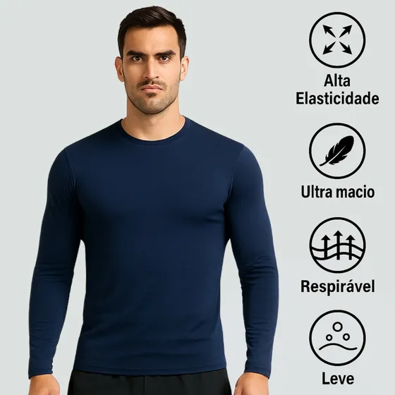 Camisas Segunda Pele Proteção Solar Uv Térmica