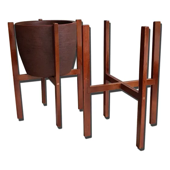 Suporte De Madeira 54 X 40 Cm Para Vaso - Alpe & Aritana