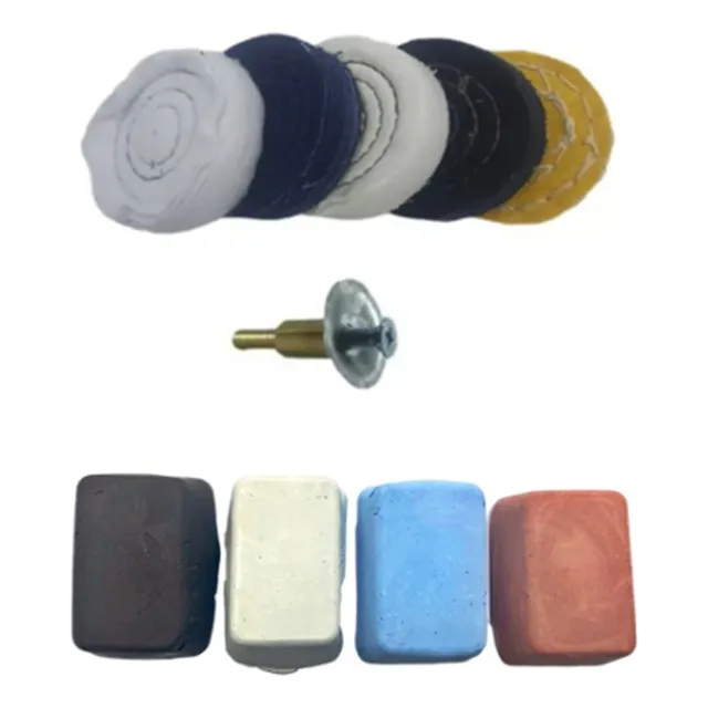 Kit Polimento Moto Roda  Alumínio Inox Massas 10 Pçs