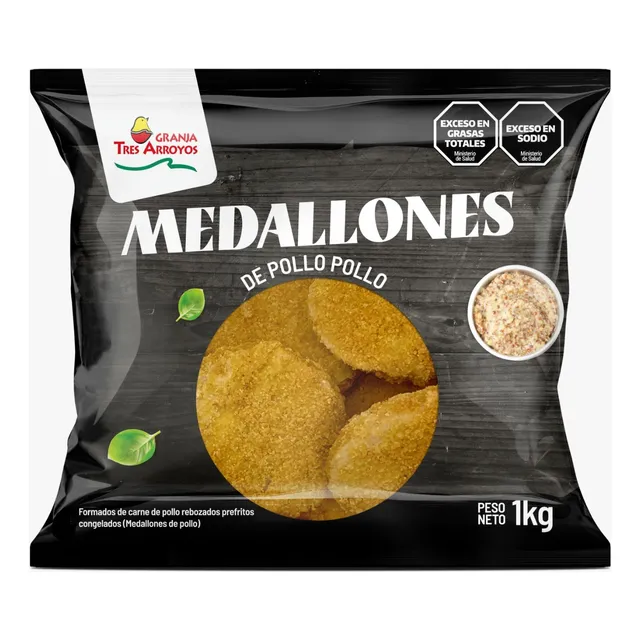 Medallones De Pollo Granja Tres Arroyos X 5 Kg